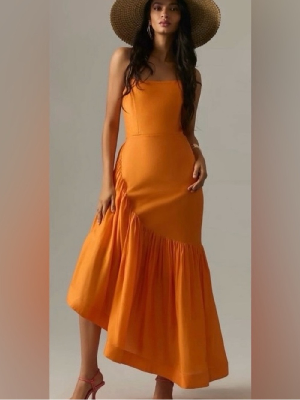 NWT Let Me Be Asymmetrical Hem Maxi Dress